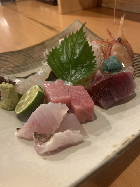 新鮮な刺身盛り